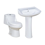 Pedestal basin Lavabo Wash Hand Ceramic Basin Porcelain Art counter basin Sink Tap Faucet